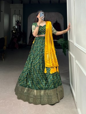  Festival Collection Printed Lehenga Choli Green Colour Buy Single   Single