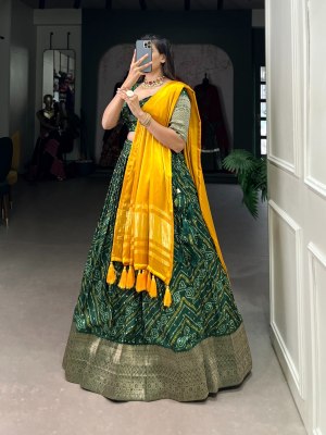  Festival Collection Printed Lehenga Choli Green Colour Buy Single   lehenga choli