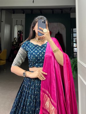  Festival Collection Printed Lehenga Choli Royalblue Colour Buy Single   lehenga choli