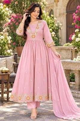 Festival Special Premium Cotton Mal Chanderi 3 Pcs Suit Set Size wise Combo Set
