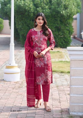Festival vol 2 by Vaniska Modal Chanderi printed Top bottom with dupatta collection at low rate readymade suit catalogs