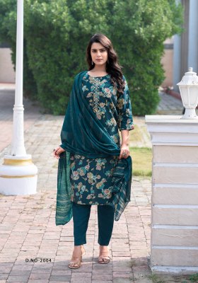 Festival vol 2 by Vaniska Modal Chanderi printed Top bottom with dupatta collection at low rate readymade suit catalogs