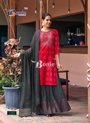 Fiana 13 by bonie amazing printed top with sharara dupatta catalogue at low rate readymade suit catalogs