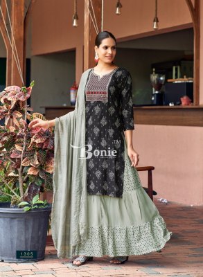 Fiana 13 by bonie amazing printed top with sharara dupatta catalogue at low rate readymade suit catalogs