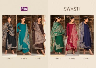 Fida by Swasti exclusive designer pure cotton satin pakisatni suit catalogue at affordable rate pakistani suit catalogs