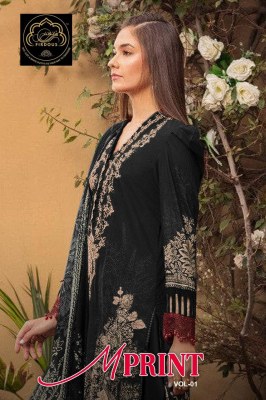 Firdous by M prints vol 01 pure cotton print with embroidered unstitched Pakistani suit catalogue Amavi