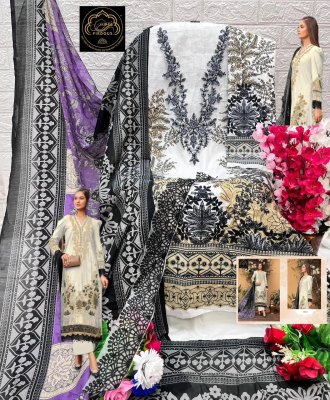 Firdous by M prints vol 01 pure cotton print with embroidered unstitched Pakistani suit catalogue pakistani suit catalogs