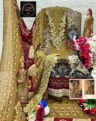 Firdous by M prints vol 01 pure cotton print with embroidered unstitched Pakistani suit catalogue pakistani suit catalogs