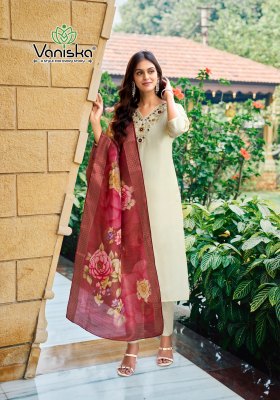 Fitoor vol 2 by Vaniska Straight kurti pant and dupatta catalogue at affordable rate readymade suit catalogs