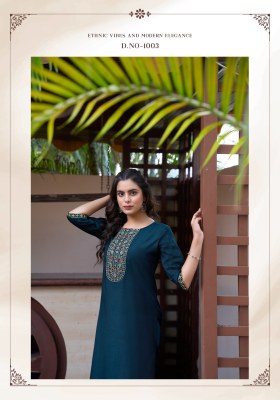 Five Star vol 1 by Vaniska heavy Neck Embroidered kurti catalogue with affordable rate  kurtis catalogs