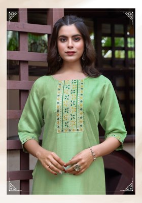 Five Star vol 1 by Vaniska heavy Neck Embroidered kurti catalogue with affordable rate  kurtis catalogs