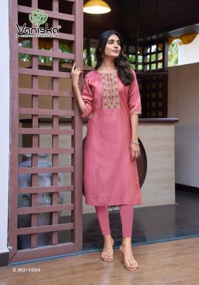 Five Star vol 1 by Vaniska heavy Neck Embroidered kurti catalogue with affordable rate  kurtis catalogs