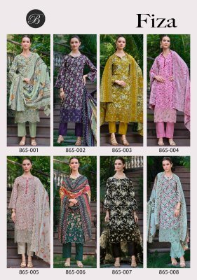 Fiza by Belliza Designer Premium Pure Cotton Readymade Suits with Heavy Embroidery And Dupatta for Wholesale readymade suit catalogs