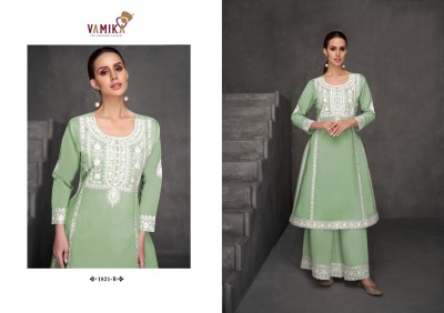 Fiza by Vamika heavy cotton thread work readymade suit catalogue at affordable rate readymade suit catalogs