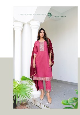 Fiza vol 2 by Vaniska straight roman silk fancy kurti pant and dupatta catalogue readymade suit catalogs