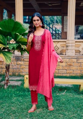 Fiza vol 4 by Vaniska Roman silk embroidered kurti with pant and dupatta pair at amavi expo readymade suit catalogs