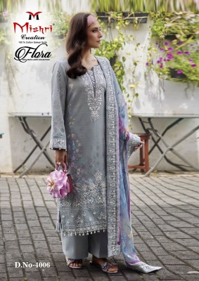Flora 4 by Mishri Creation Heavy Pure Lawn Cotton Full Stitched suit catalogue readymade suit catalogs