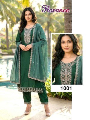 Florance Heavy Cotton Silk Kurti Pant with Dupatta kurti pant with dupatta Catalogs