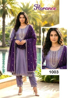 Florance Heavy Cotton Silk Kurti Pant with Dupatta kurti pant with dupatta Catalogs
