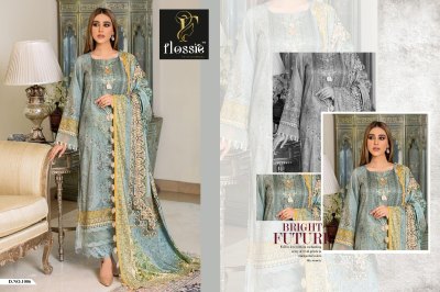 Flossie present Firdous lawn pure cotton unique embroidered Pakistani suit catalogue at wholesale price pakistani suit catalogs