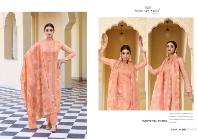 Flower valley by mumtaz arts pure satin digital printed dress material catalogue at low rate salwar kameez catalogs