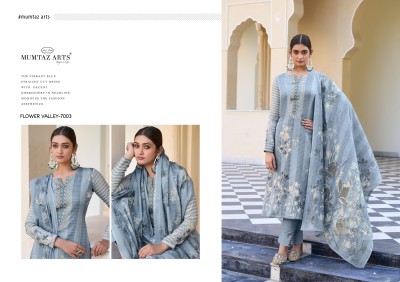 Flower valley by mumtaz arts pure satin digital printed dress material catalogue at low rate salwar kameez catalogs