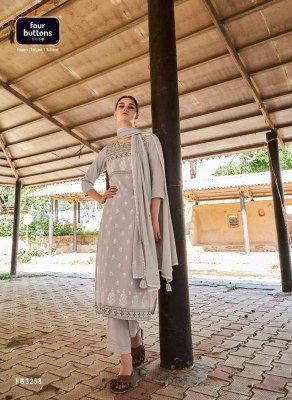 Four Buttons Veda Pure Linen Cotton Kurti Pant And Dupatta set wholesale Kurti catalogue  kurtis catalogs