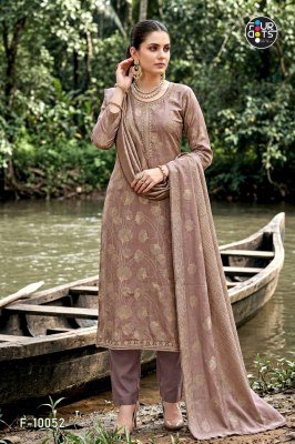 Fourdots Keeva Premium Weaving Silk Jacquard Suit Set with Handwork dress material catalogs
