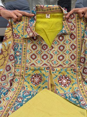 Freya Pure Natural Crape Ajrakh Print Cord Set with  Plazzo co ord set catalogs