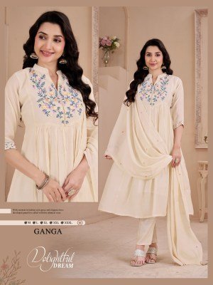 GANGA Mal Chanderi Combo Set for Women 