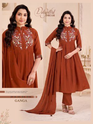 GANGA Mal Chanderi Combo Set for Women Size wise Combo Set