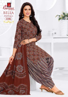 GANPATI BELLA PATIYALA VOL-11 Readymade Pure Cotton Printed Patiyala Dress readymade suit catalogs