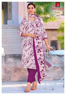 GANPATI GOPI Vol-16 Pure Cotton Printed Kurti Pant Dupatta Set kurti pant with dupatta Catalogs