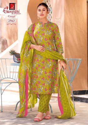 GANPATI GOPI Vol-16 Pure Cotton Printed Kurti Pant Dupatta Set kurti pant with dupatta Catalogs