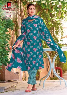 GANPATI GOPI Vol-16 Pure Cotton Printed Kurti Pant Dupatta Set kurti pant with dupatta Catalogs