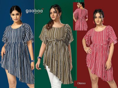 Gaabaa Diana rayon Cross Cut With Bell Sleeve western short top wholesale price in India  kurtis catalogs