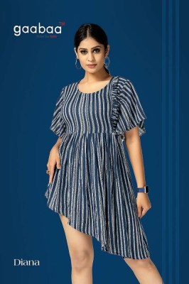 Gaabaa Diana rayon Cross Cut With Bell Sleeve western short top wholesale price in India  kurtis catalogs
