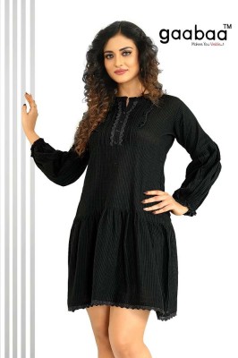 Gaabaa Royal Cotton Dobby Buti Princess Pattern western short top wholesaler price in India  Gaabaa