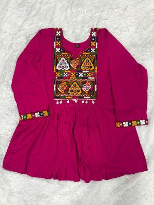 Gamthi Utsav Heavy Rayon Short Length Festival Top with Gamthi & Kodi Lace kurtis catalogs