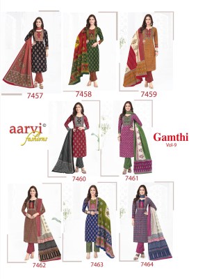 Gamthi vol 9 by Aarvi  Traditional cotton readymade salwar suit  collection in low budget  readymade suit catalogs