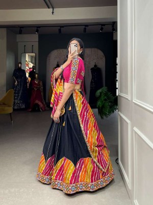 Gamthiwork Navratri specail Black colour Navaratri Lehenga Choli collection  lehenga choli catalogs