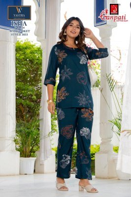 Ganapati Isha Vol-14 Rayon Printed Kurti Pant Set kurtis catalogs