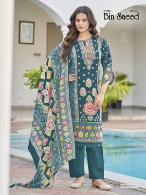 Ganesha Bin Saeed Vol 7 Karachi Pure Cotton Readymade Kurti Pant with Dupatta Set kurti pant with dupatta Catalogs
