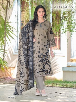 Ganesha Noor Jahan Vol-3 Karachi Indo Cotton Kurti Pant Dupatta Set Karachi suits catalogs