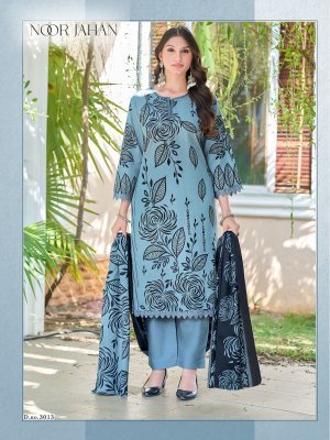 Ganesha Noor Jahan Vol-3 Karachi Indo Cotton Kurti Pant Dupatta Set Karachi suits catalogs