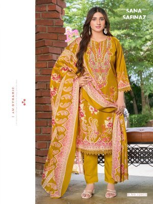 Ganesha Sana Safinaz Vol-12 Pure Indo Cotton Karachi Kurti Pant with Dupatta Set kurti pant with dupatta Catalogs