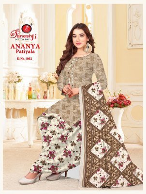 Ganeshji Ananya Patiyala Vol 1 Dress Material  Soft Cotton Catalogue Wholesale Rate  dress material catalogs