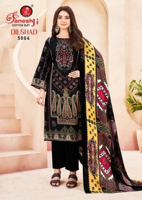 Ganeshji Dilshad Vol 5 Karachi Dress Material Soft Cotton best catalogue pcs wholesale rate  dress material catalogs