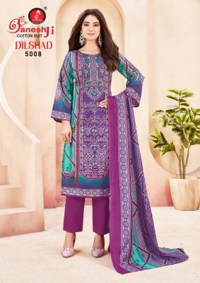 Ganeshji Dilshad Vol 5 Karachi Dress Material Soft Cotton best catalogue pcs wholesale rate  dress material catalogs