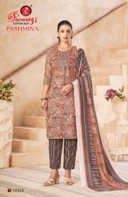 Ganeshji Pashmina Vol-01 PC Cotton Dress Material Collection dress material catalogs